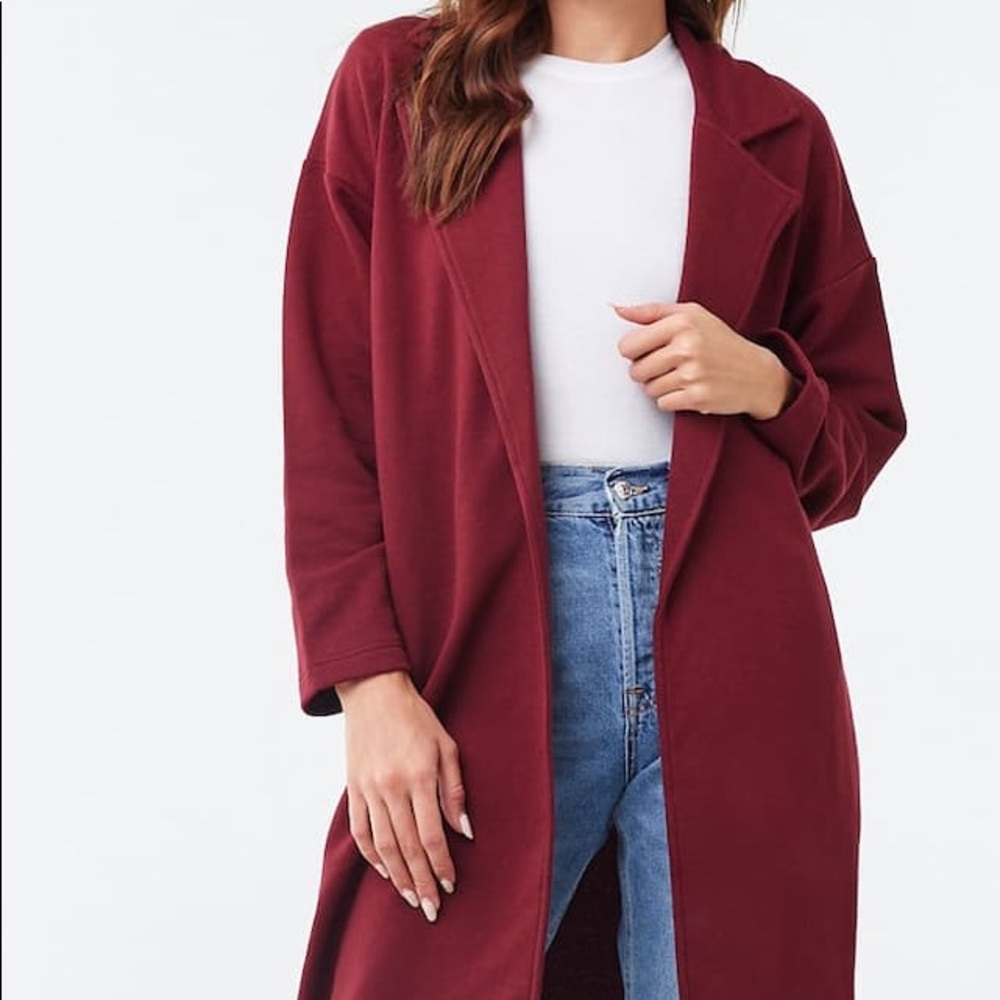 Forever 21 | FRENCH TERRY TRENCH COAT